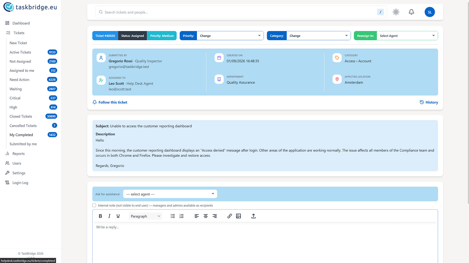 osTicket alternative ticket management